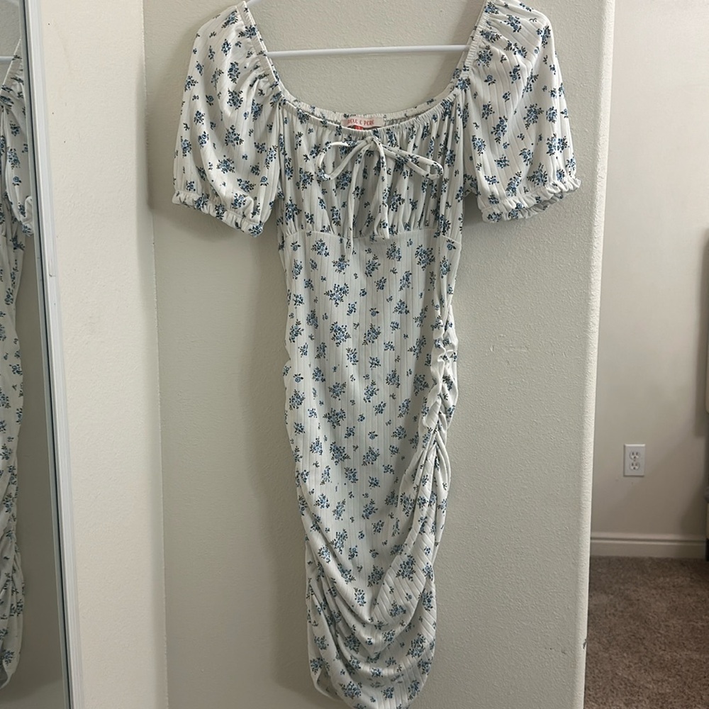 Knee length floral dress